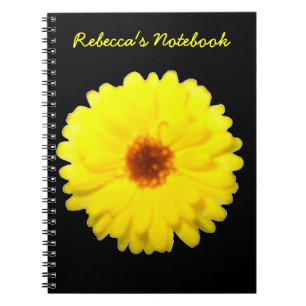 Cuaderno Portátil de Personalizable Marigold amarillo Fluor