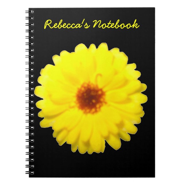 Cuaderno Portátil de Personalizable Marigold amarillo Fluor (Frente)