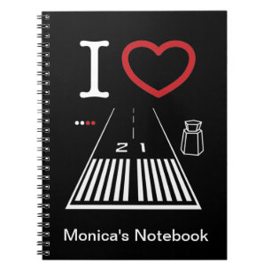 Cuaderno Portátil de Personalizable Santa Mónica Airport Ru
