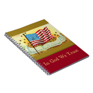 Cuaderno Portátil de Personalizado de Bandera Americana de