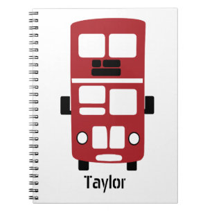 Cuaderno Portátil de personalizado de bus de doble decker r