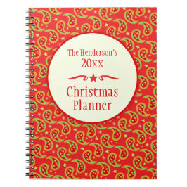 Cuaderno Portátil de planificación de Navidades de la famil