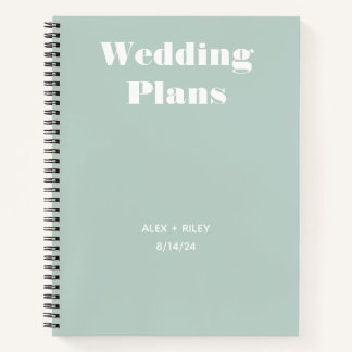Cuaderno Portátil de planificador de bodas personalizado