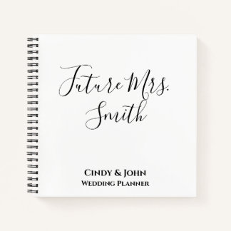 Cuaderno Portátil de planificador de bodas personalizado