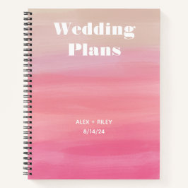 Cuaderno Portátil de planificador de bodas personalizado