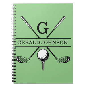 Cuaderno Portátil de plantilla de monograma de diseño de go