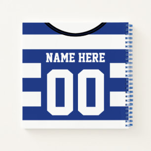 Cuaderno Portátil de plantilla de personalizable Jersey