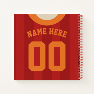 Cuaderno Portátil de plantilla de personalizable Jersey