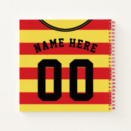 Cuaderno Portátil de plantilla de personalizable Soccer Jer