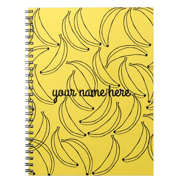 Cuaderno Portátil de plátanos personalizado (Frente)