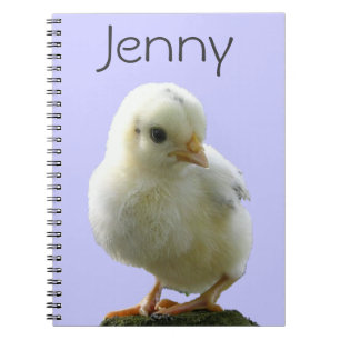 Cuaderno Portátil de pollo amarillo personalizado