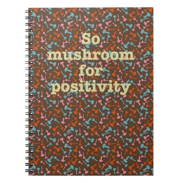 Cuaderno Portátil de portada de hongos (Frente)