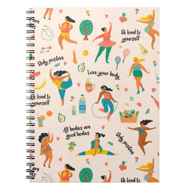 Cuaderno Portátil de positividad corporal (Frente)