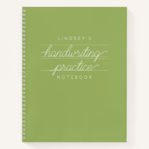 Cuaderno Portátil de práctica de escritura a mano de person