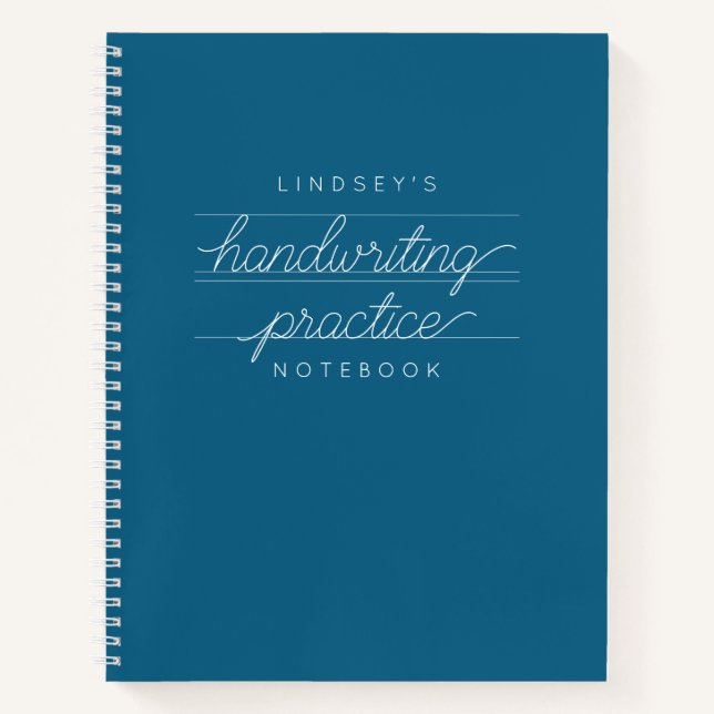 Cuaderno Portátil de práctica de escritura a mano de person (Anverso)