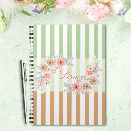 Cuaderno Portátil de prado de primavera personalizado