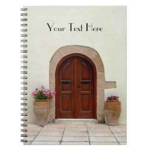 Cuaderno Portátil de puerta mediterránea