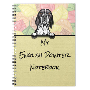 Cuaderno Portátil de punteros ingleses peeking Cute