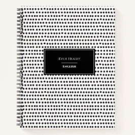 Cuaderno Portátil de punto de polka personalizado