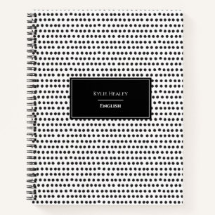 Cuaderno Portátil de punto de polka personalizado