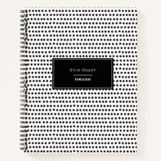 Cuaderno Portátil de punto de polka personalizado