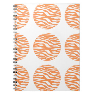 Cuaderno Portátil de puntos de polka de impresión de cebra