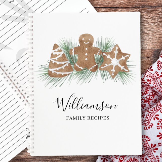Cuaderno Portátil de receta para Navidades familiares perso (Subido por el creador)