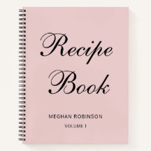 Portátil de receta Rubor de Cookbook personalizado