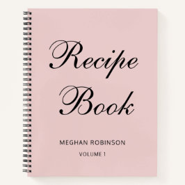 Cuaderno Portátil de receta Rubor de Cookbook personalizado