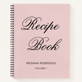 Cuaderno Portátil de receta Rubor de Cookbook personalizado