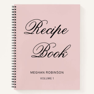 Cuaderno Portátil de receta Rubor de Cookbook personalizado