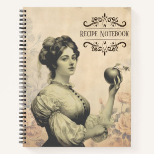 Cuaderno Portátil de receta victoriana