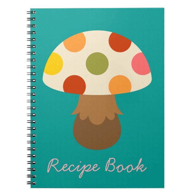 Cuaderno Portátil de recetas de hongos (Frente)