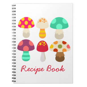 Cuaderno Portátil de recetas de hongos