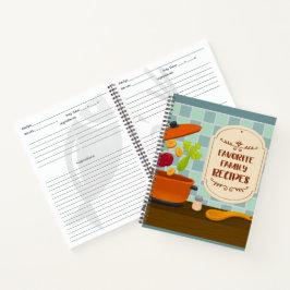 Cuaderno Portátil de recetas familiares favoritas