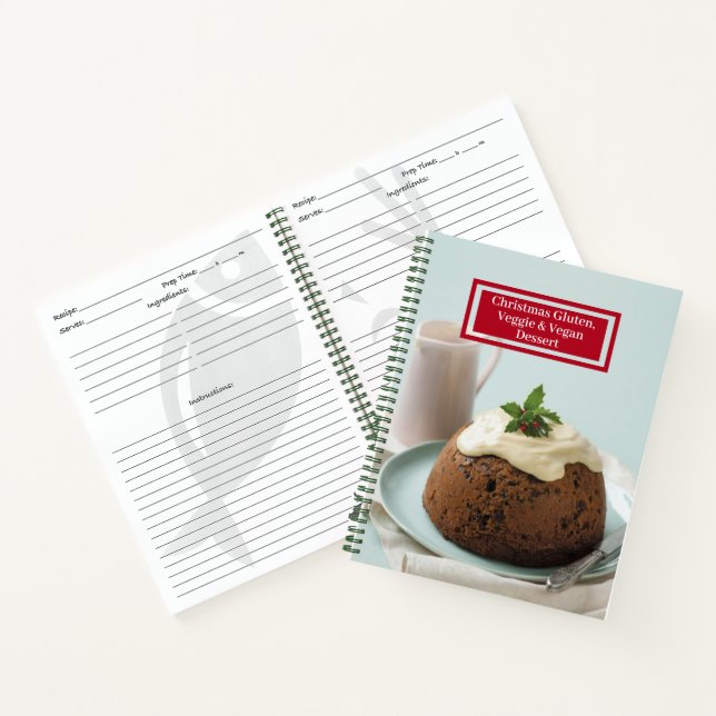 Cuaderno Portátil de recetas - Gluten, Veggie + postres veg (Interior)