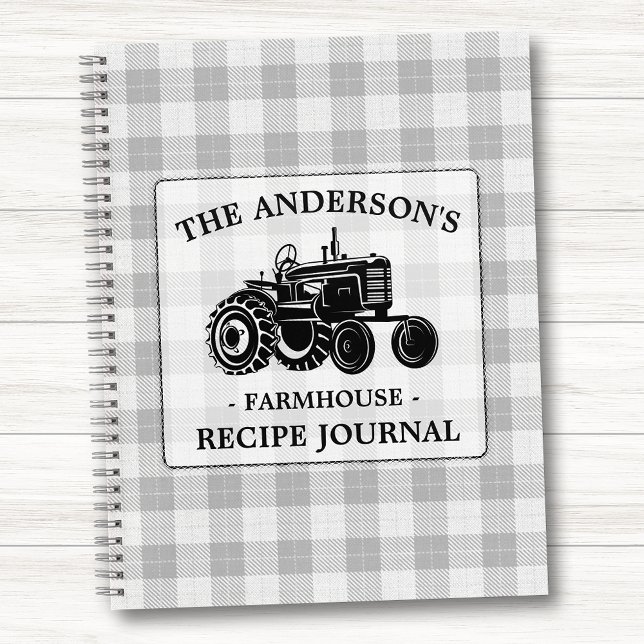 Cuaderno Portátil de recetas para tractores de planta de cu (Several sizes and page styles to choose from.)