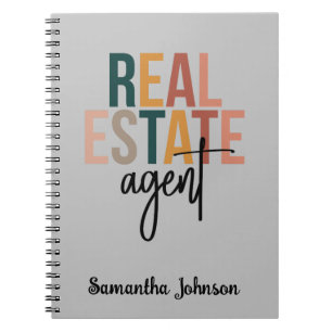 Cuaderno Portátil de regalo del agente inmobiliario Boho pe