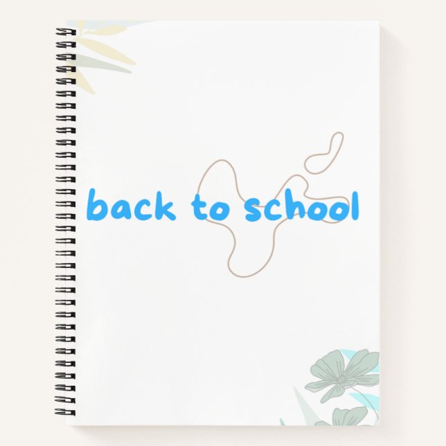 Cuaderno Portátil de regreso a la escuela (Anverso)