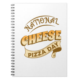 Cuaderno Portátil de Rótulo del Día Nacional del Queso