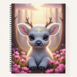 Cuaderno Portátil de serenidad de pradera rosada