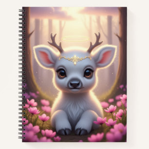 Cuaderno Portátil de serenidad de pradera rosada