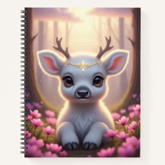 Cuaderno Portátil de serenidad de pradera rosada