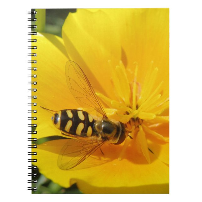 Cuaderno Portátil de sobrevuelo y flor (Frente)