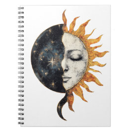 Cuaderno Portátil de Sol Celestial