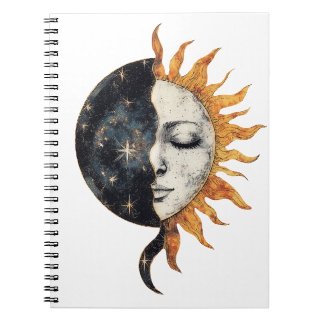 Cuaderno Portátil de Sol Celestial (Frente)
