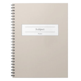 Cuaderno Portátil de tapa dura para asignaturas de escuela