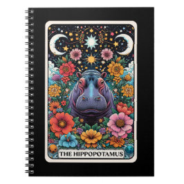 Cuaderno Portátil de tarjeta Tarot de Espíritu Hippotamus