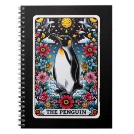 Cuaderno Portátil de tarjeta Tarot de Espíritu Pingüino
