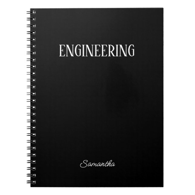 Cuaderno Portátil de tema de ingeniería personalizado (Frente)